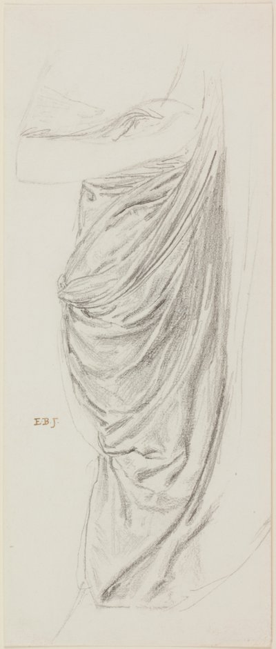Study of Drapery for Theseus and Ariadne by Edward Burne Jones